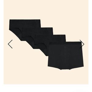 Thinx starter 4- pack black size Medium